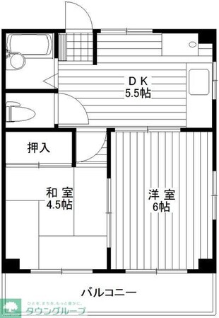 コーポスズキの物件間取画像